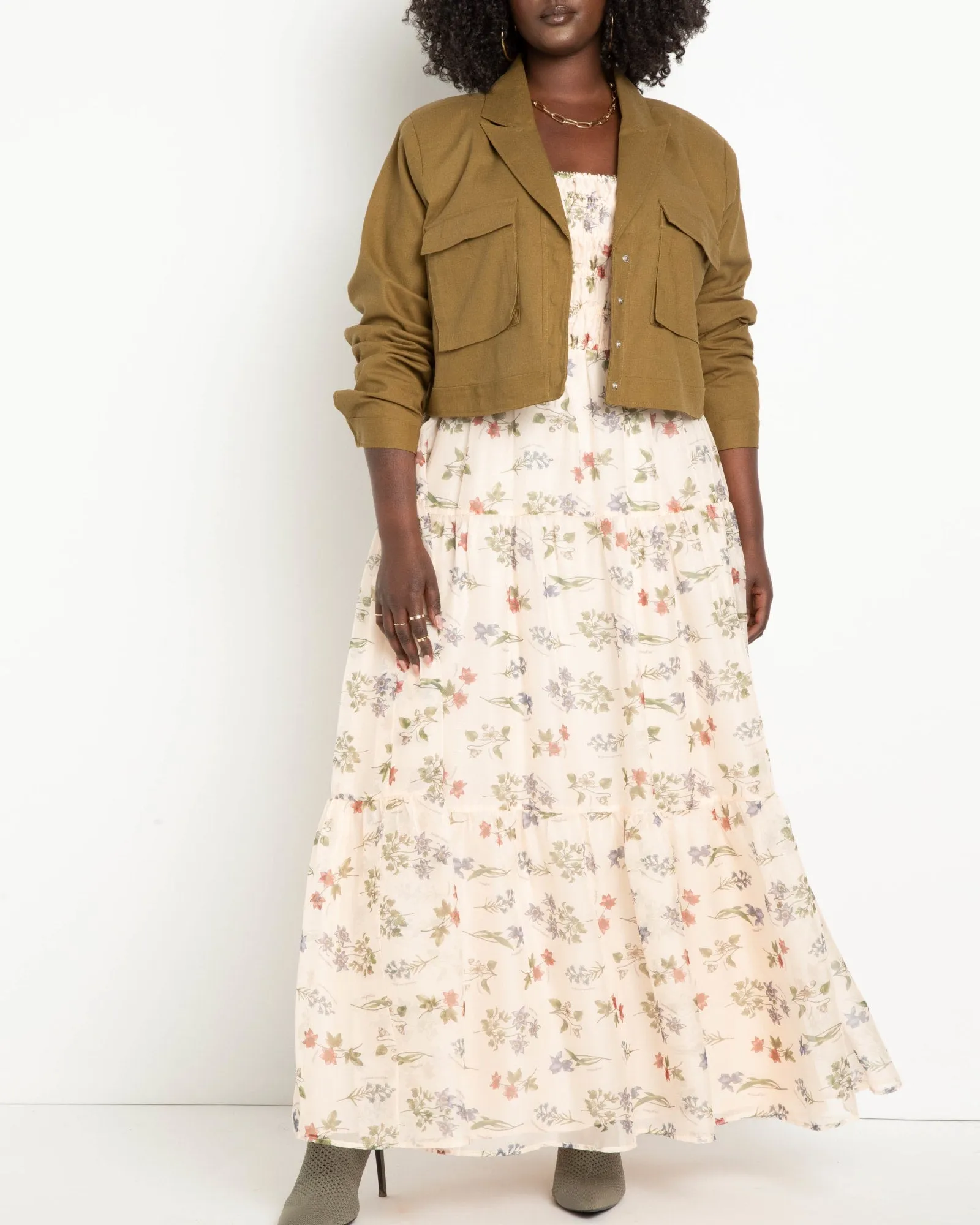 Abby Patch Pocket Jacket | Pesto