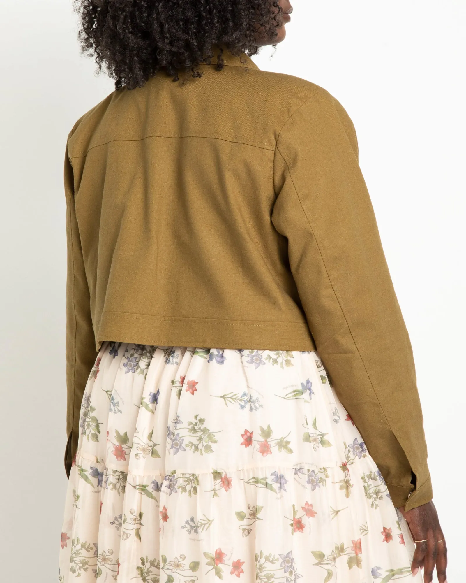Abby Patch Pocket Jacket | Pesto