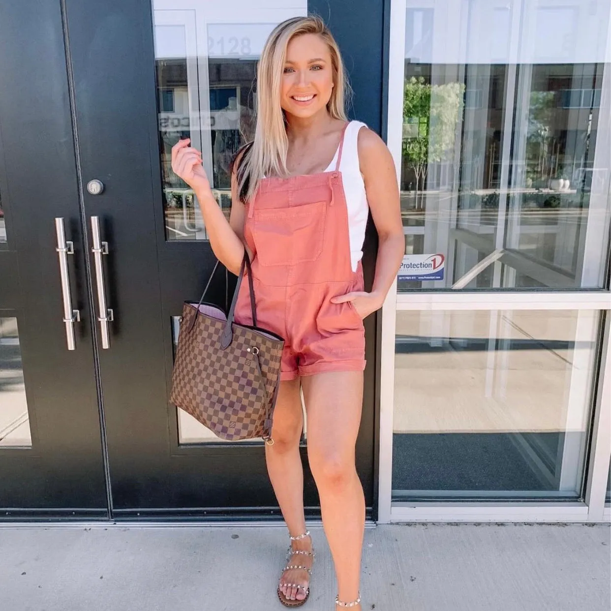 Abercrombie & Fitch Rust Romper- Size M