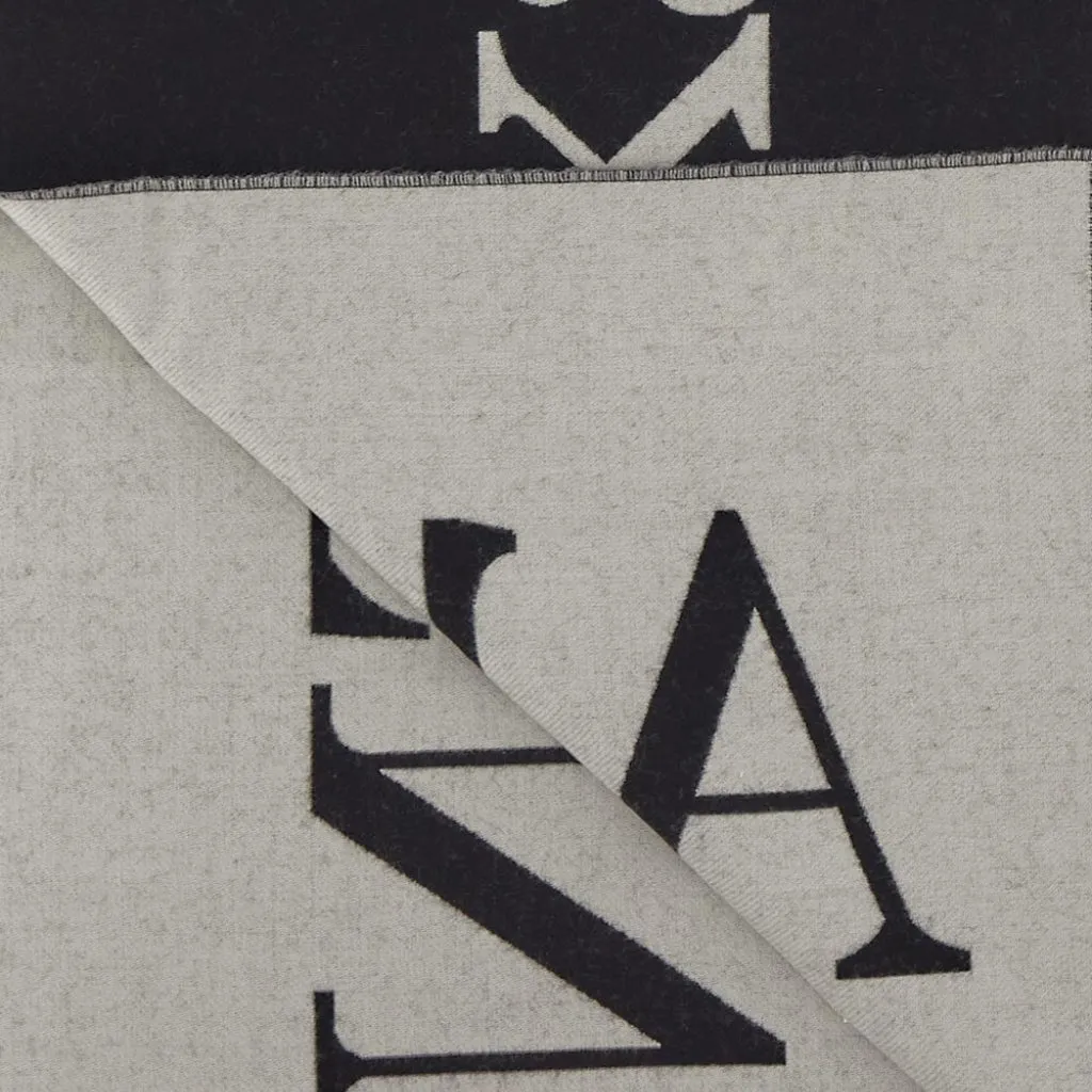 ALEXANDER McQUEEN Scarf BLACK/WHITE