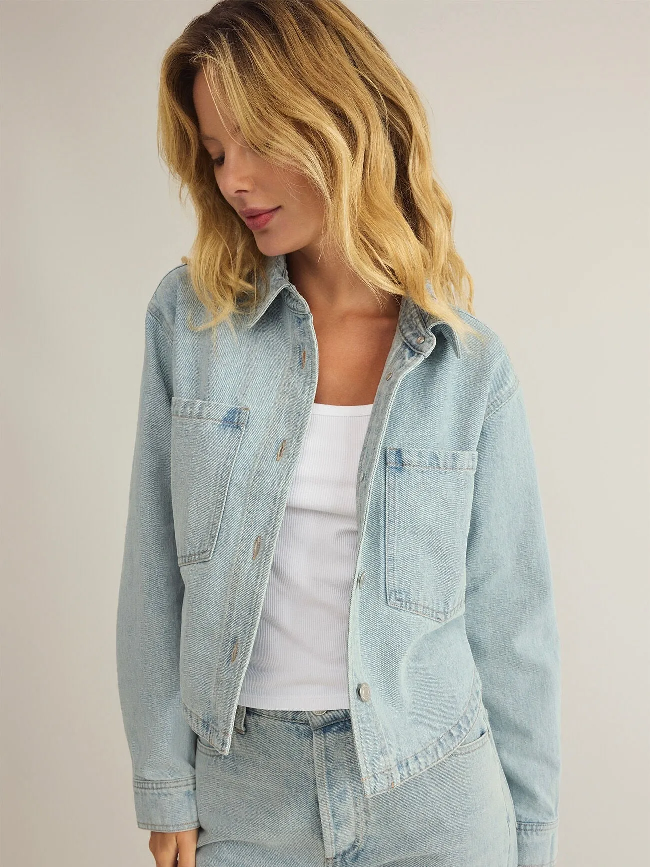 All Day Cropped Denim Jacket