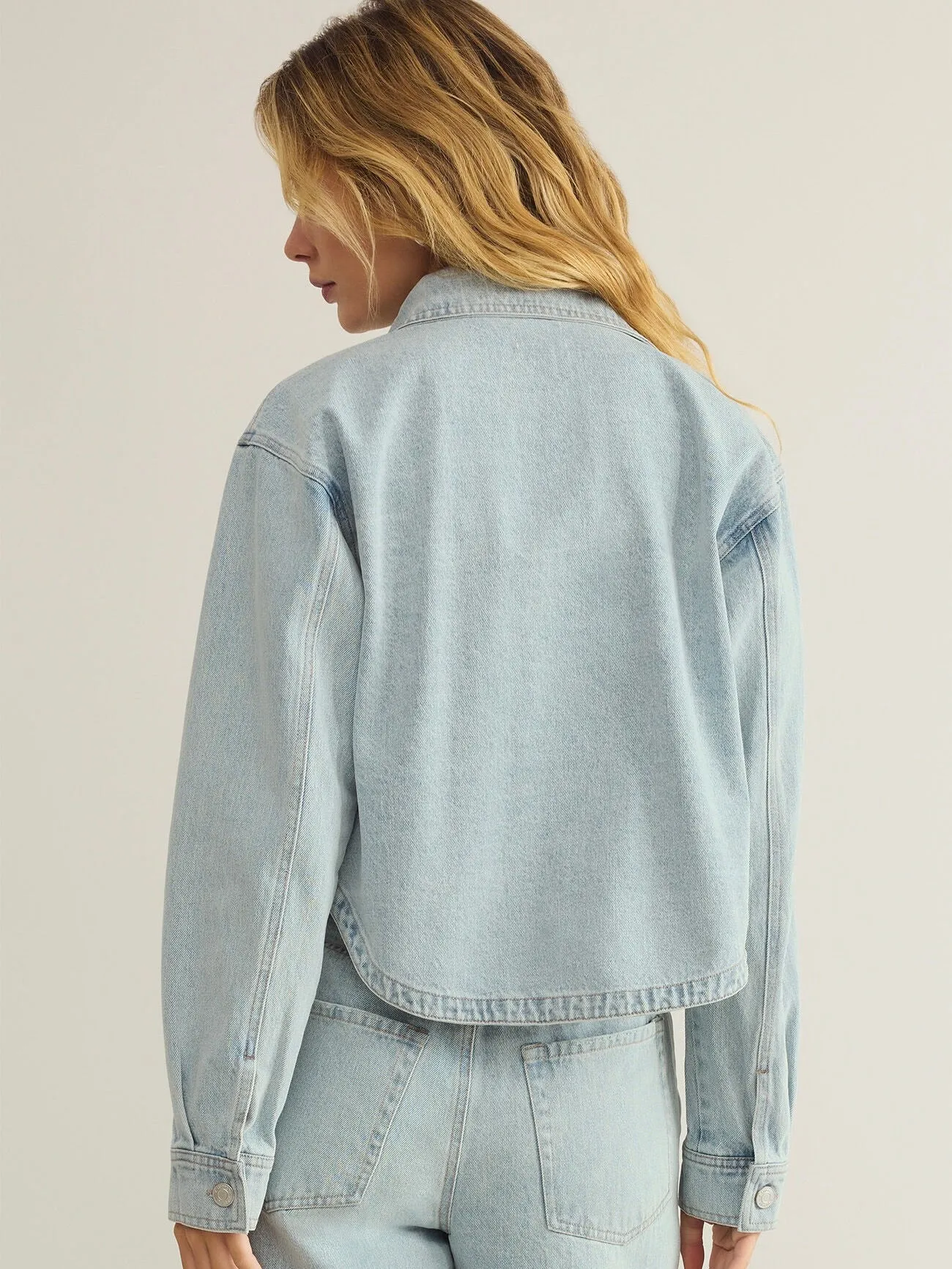 All Day Cropped Denim Jacket