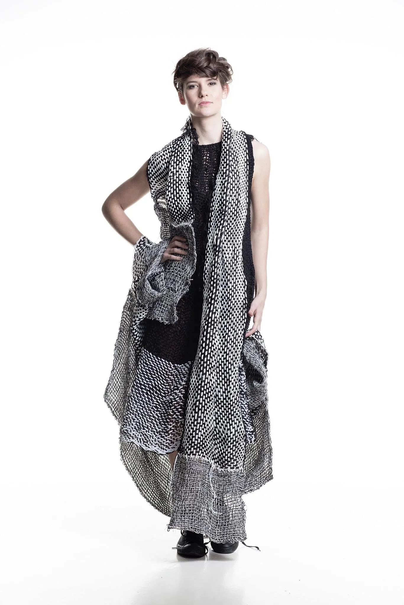 Amano linen handwoven scarf