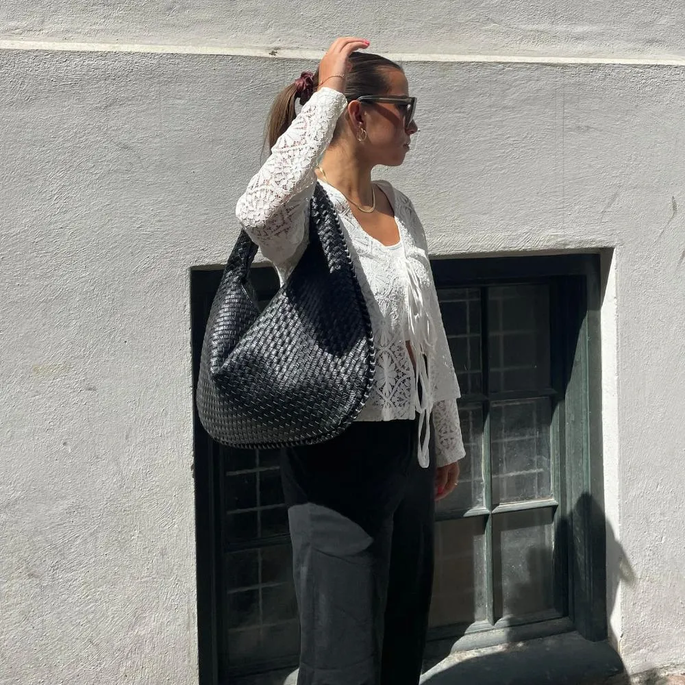 Amélie | Trendy gevlochten handtas