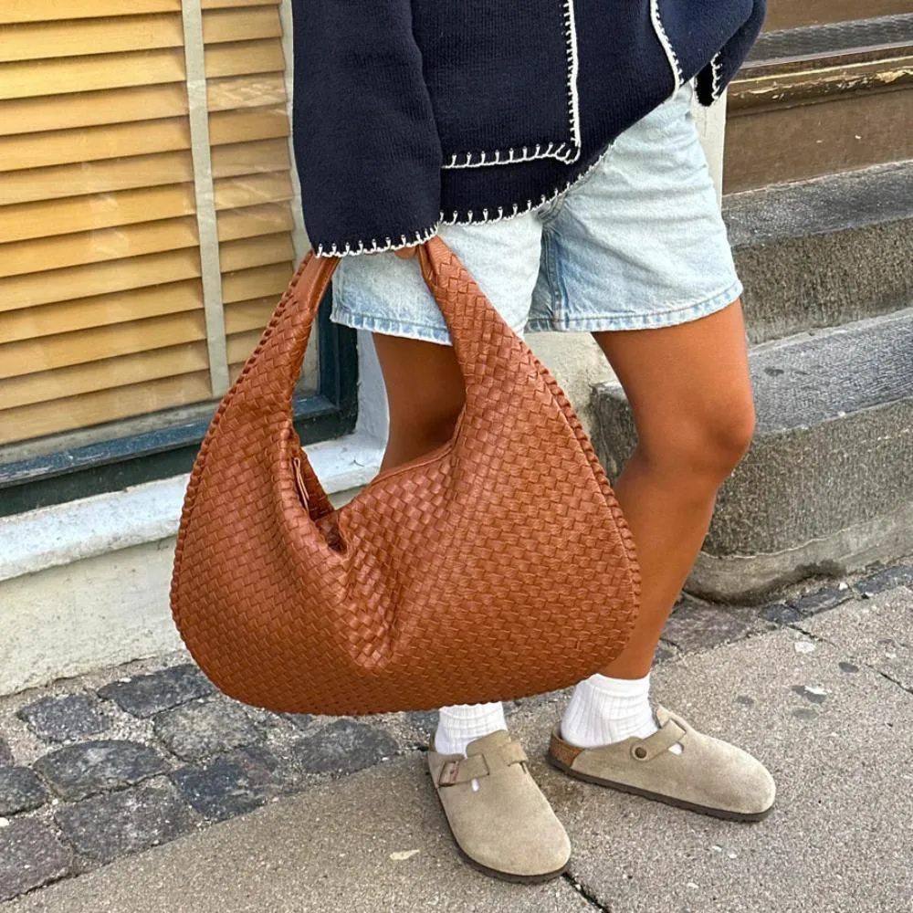 Amélie | Trendy gevlochten handtas