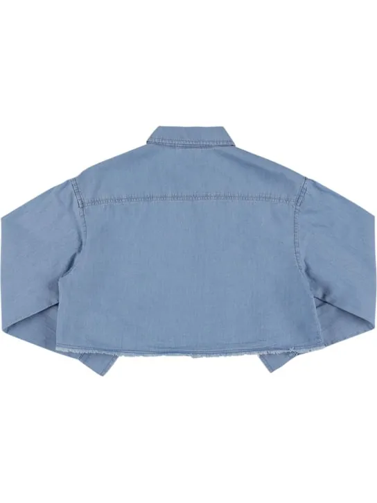 ASPESI   Cotton denim cropped shirt 