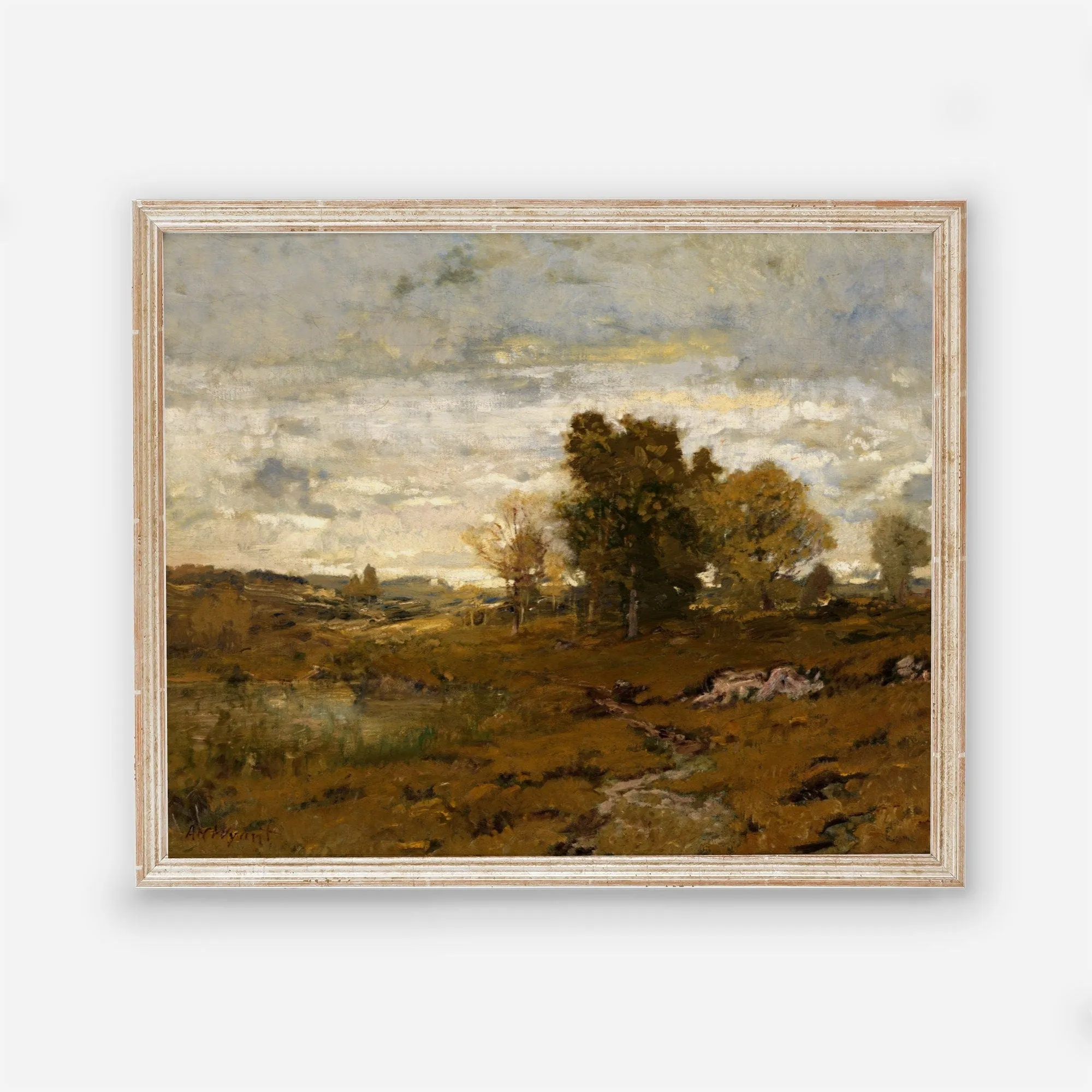 Autumn Vintage Landscape Wall Art