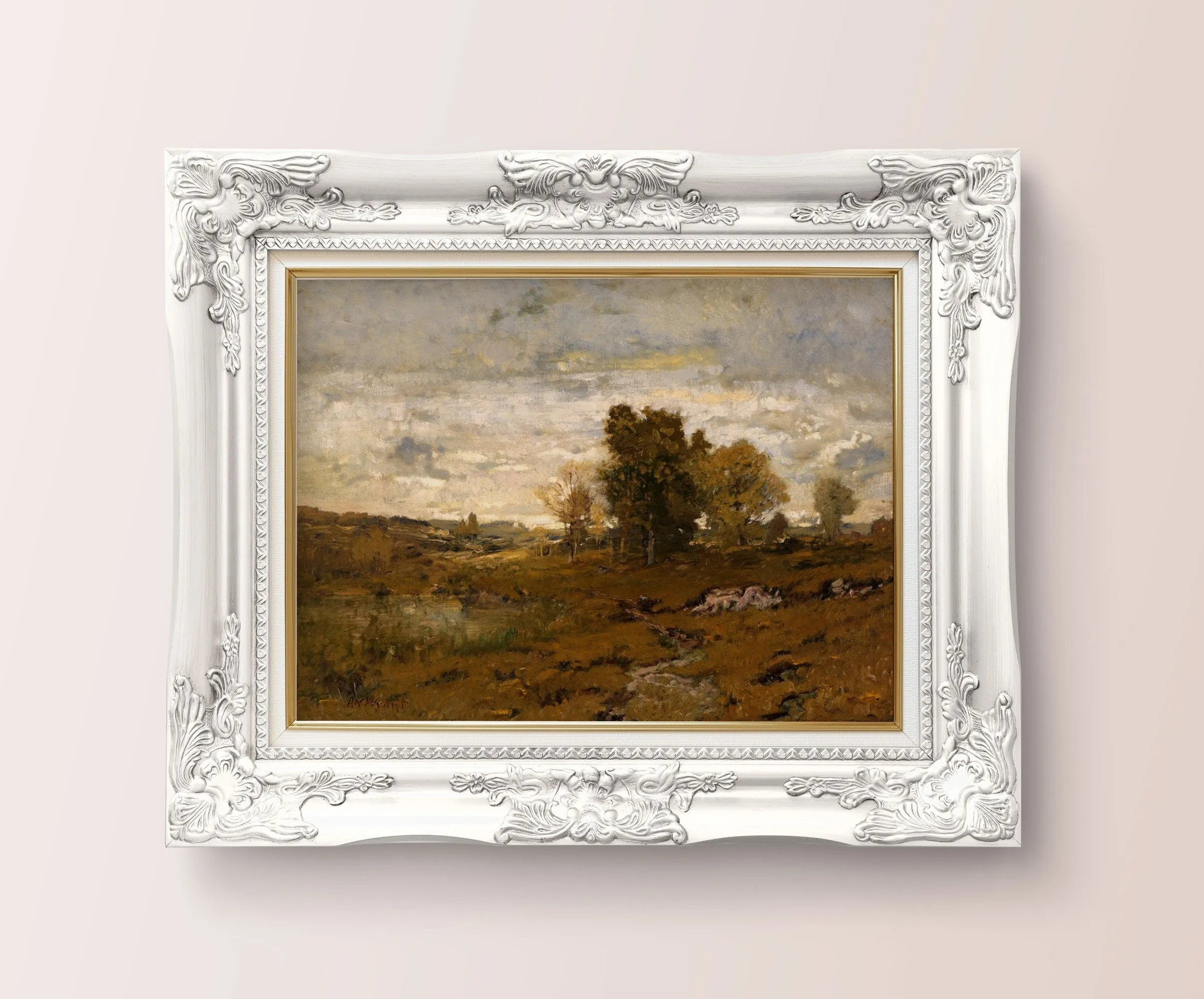 Autumn Vintage Landscape Wall Art