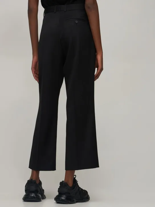 Balenciaga   Cropped wool pants 