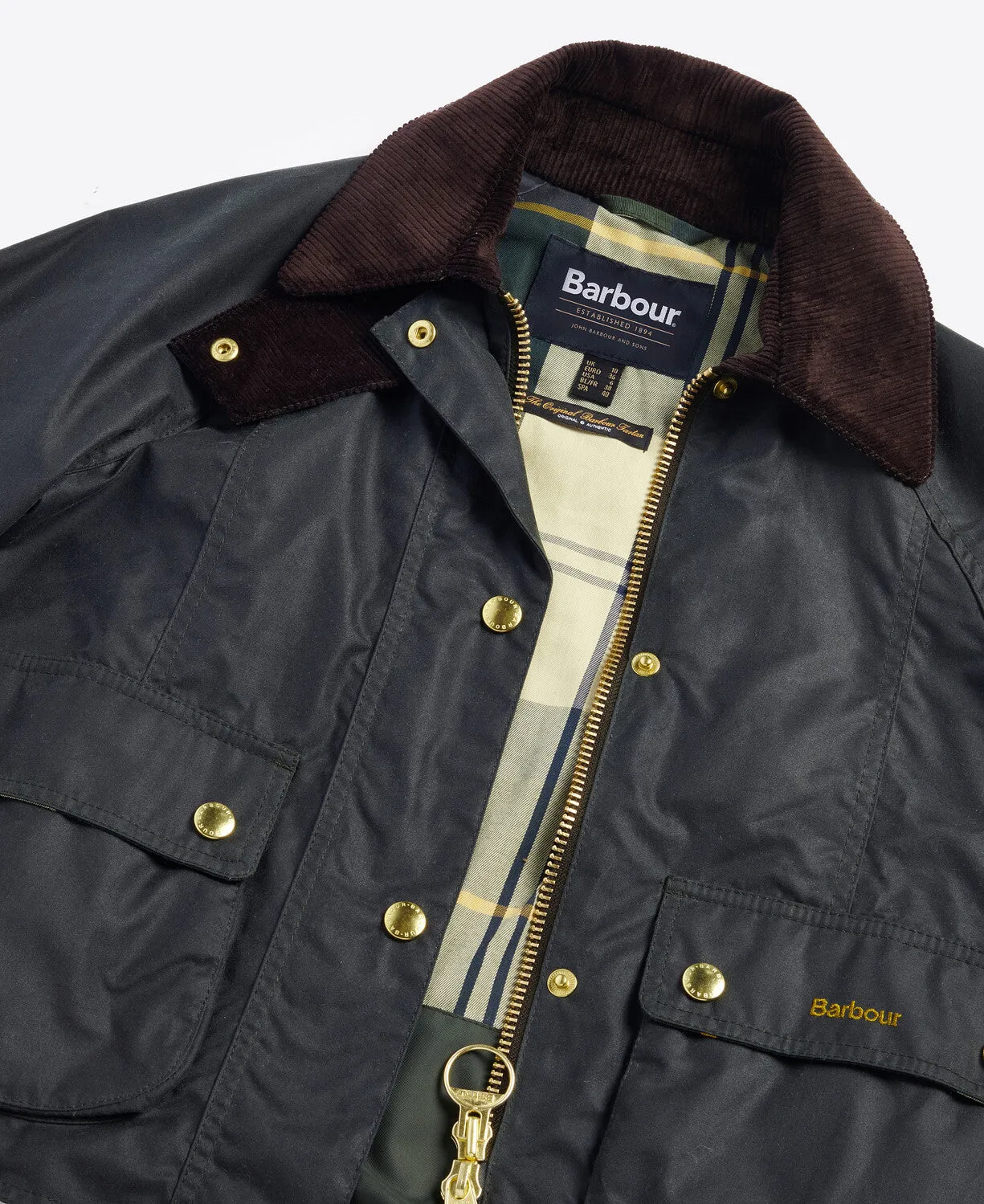 Barbour Cropped Beadnell Wax Jacket