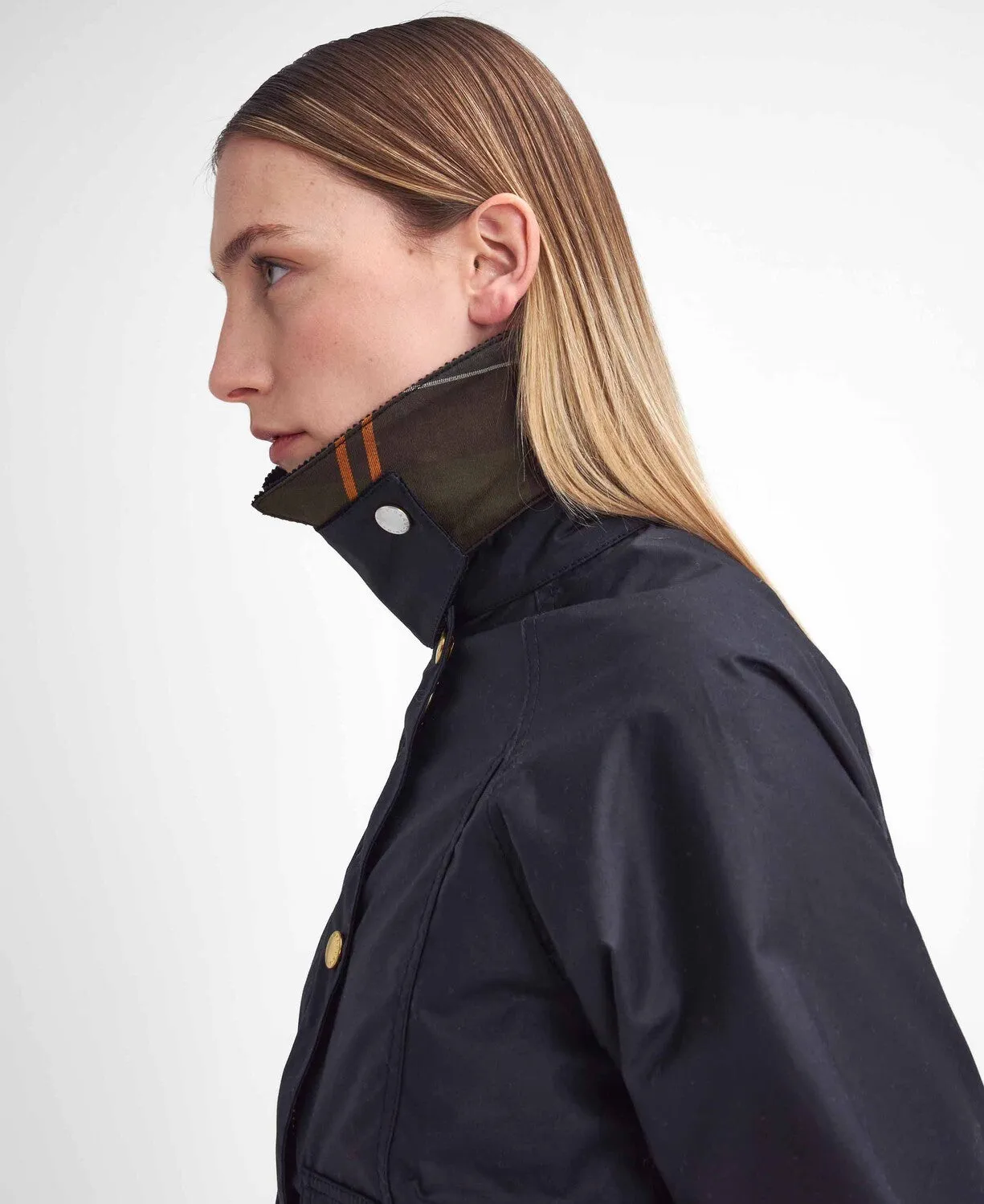 Barbour Cropped Beadnell Wax Jacket