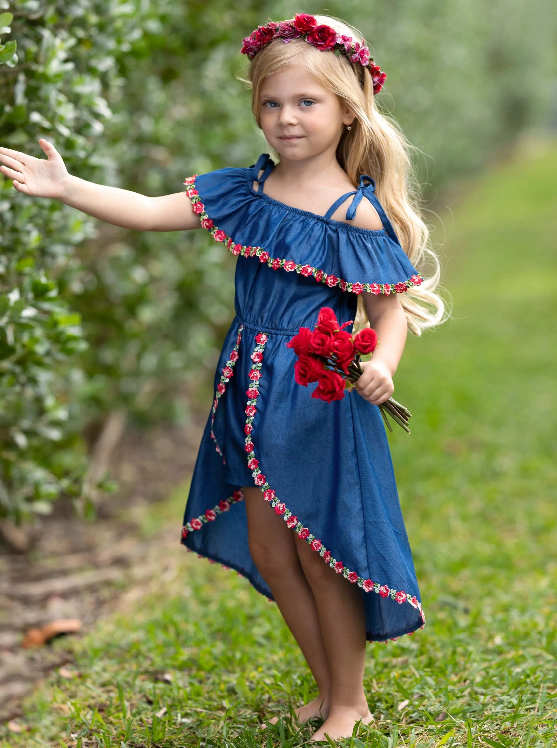Beautiful and Classic Skirted Romper
