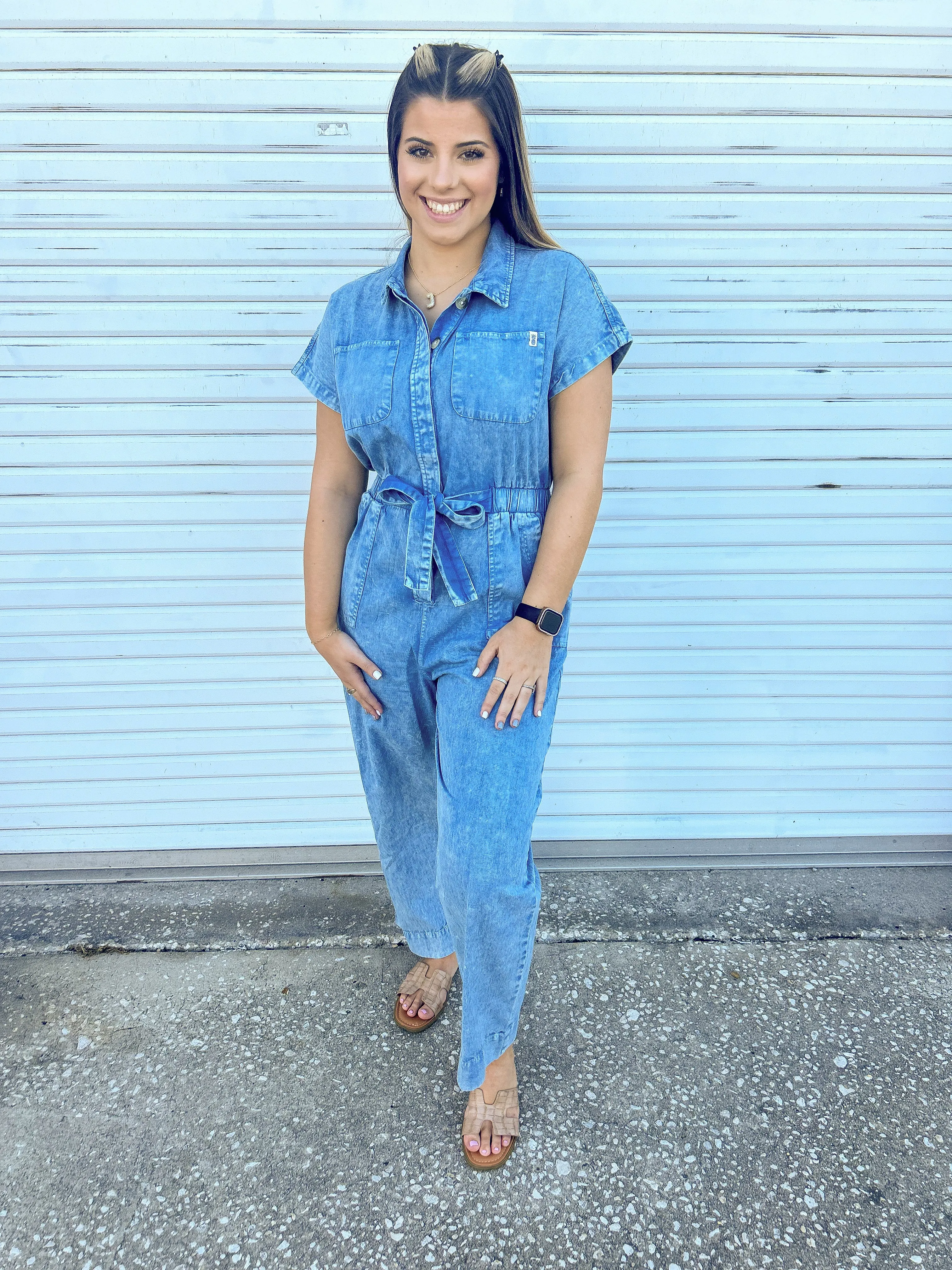 Beautiful Blue Denim Jumpsuit