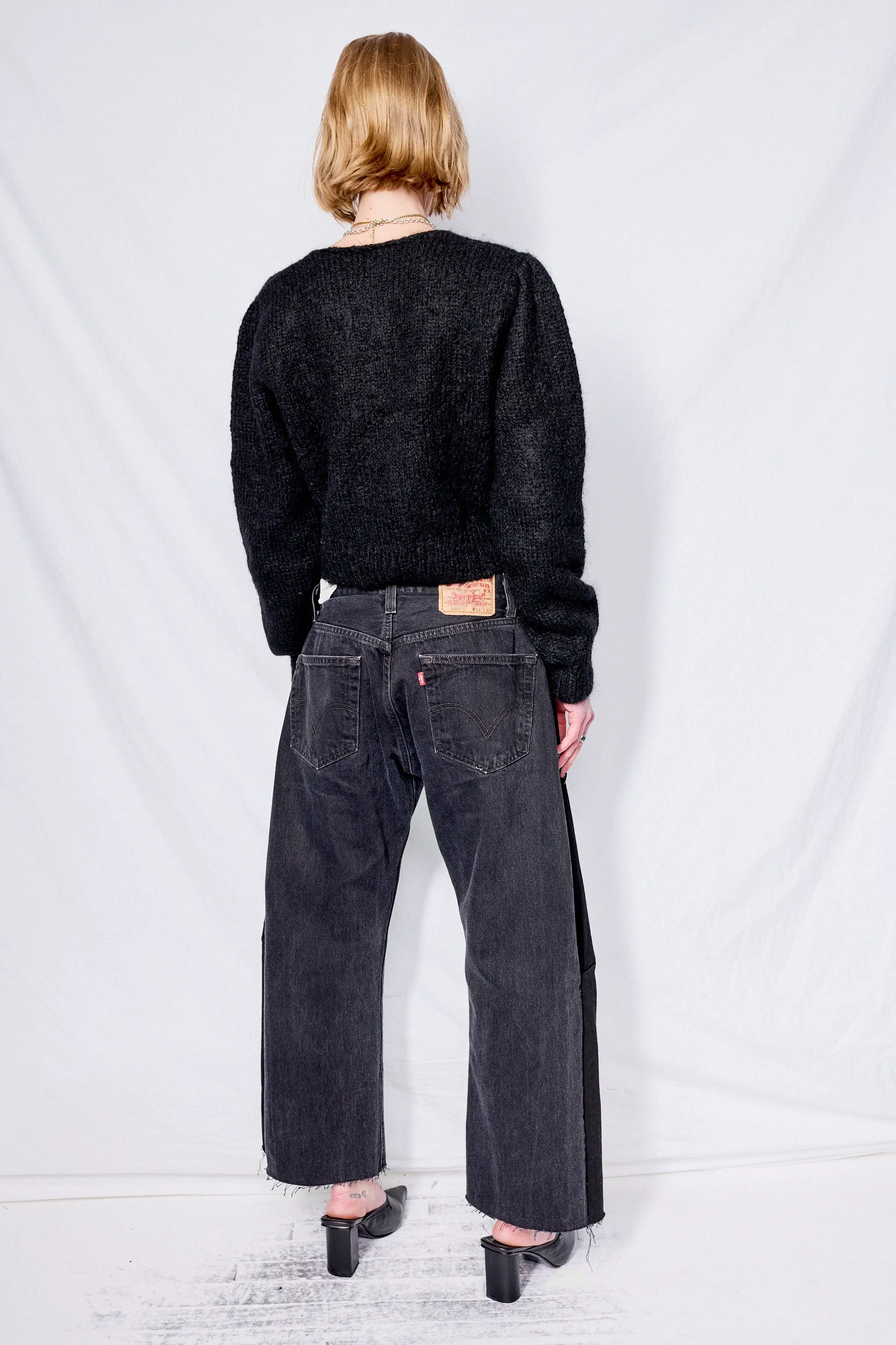 Black New Grandma Cardigan