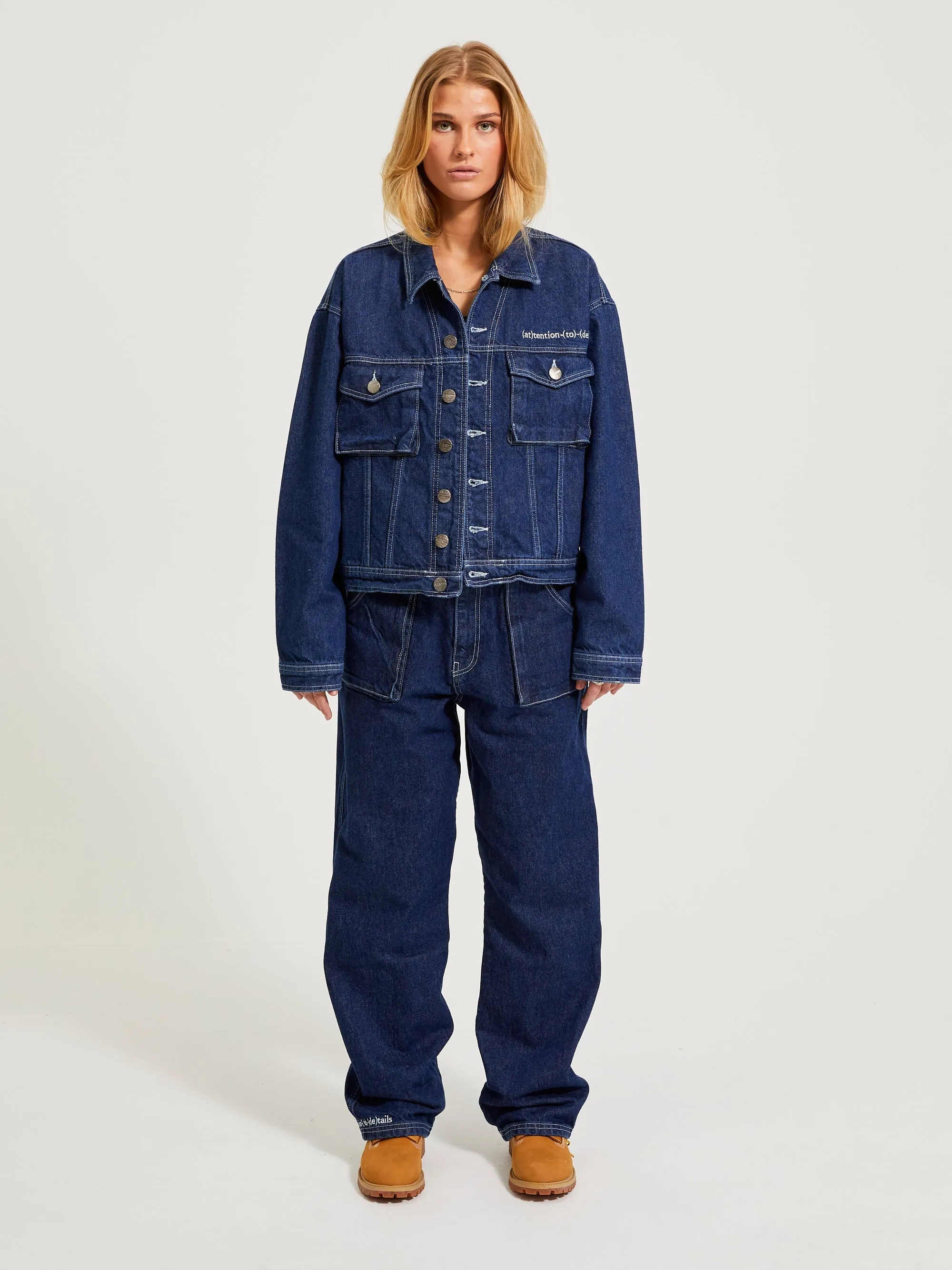 BOXY DENIM JACKET INDIGO BLUE