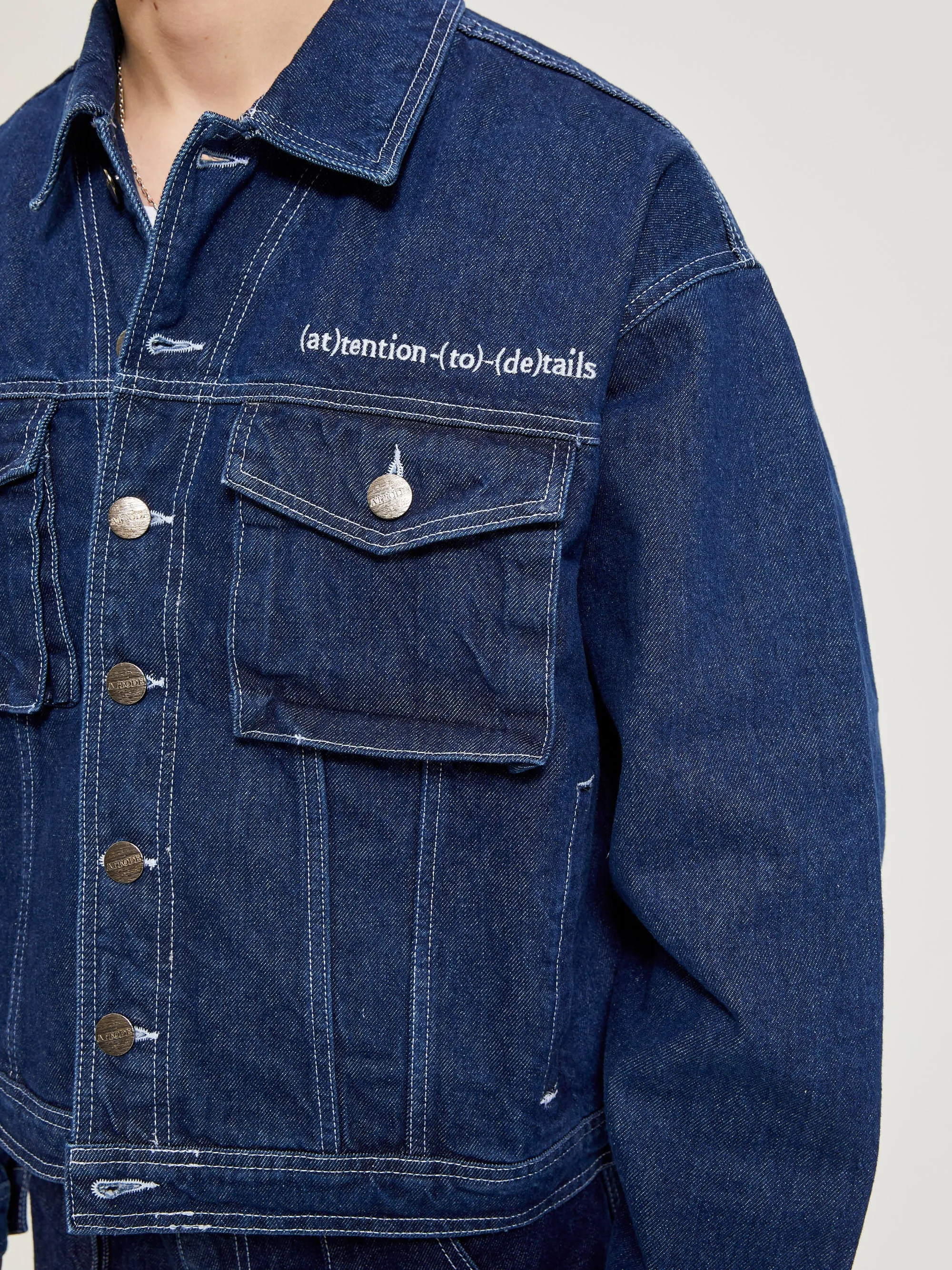 BOXY DENIM JACKET INDIGO BLUE
