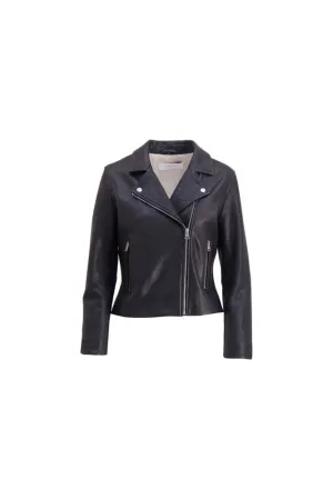Calie Leather Jacket - Black