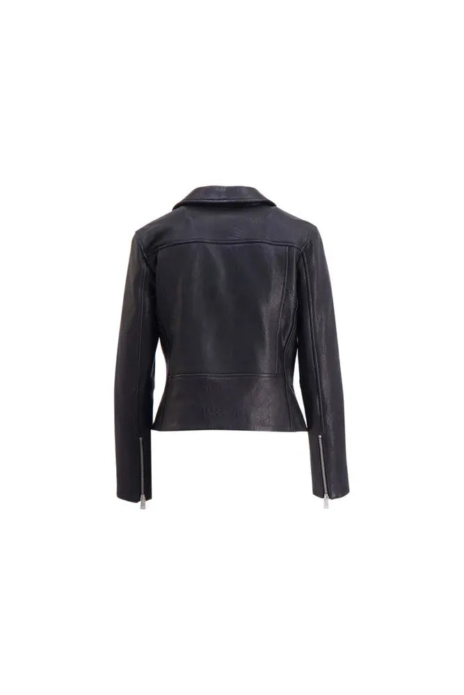 Calie Leather Jacket - Black