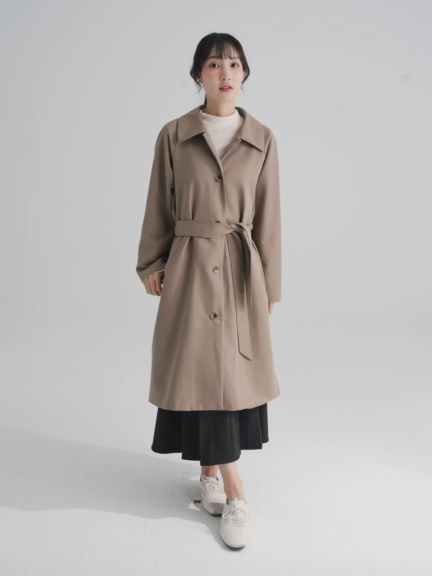 Chai Belted Trench Coat