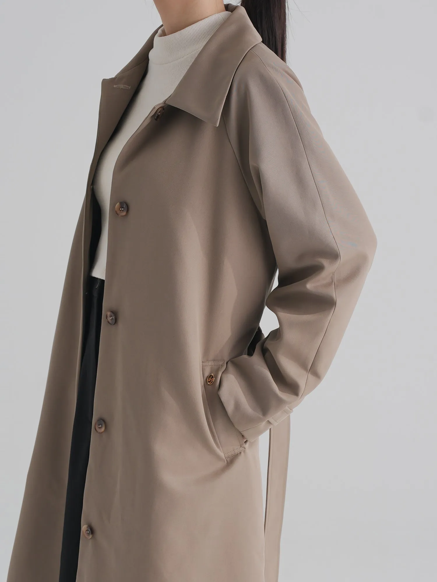 Chai Belted Trench Coat