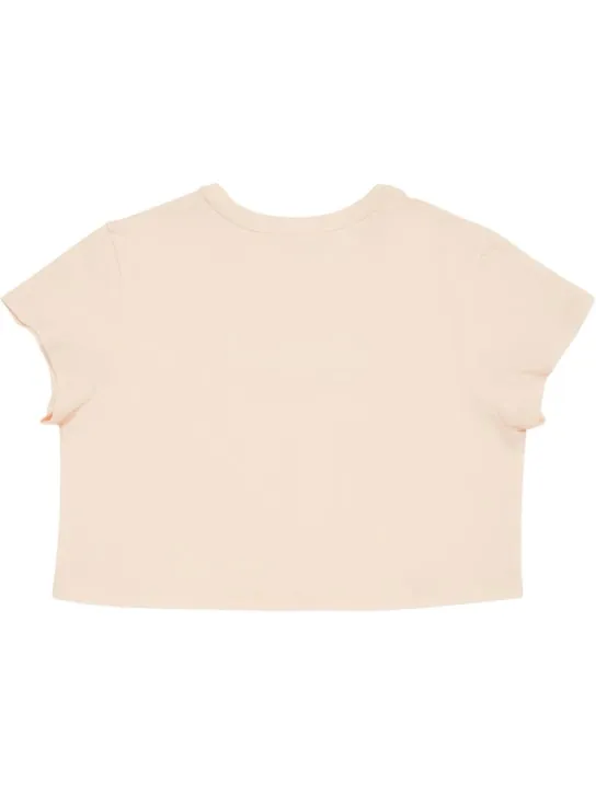 Chloé   Cotton jersey cropped t-shirt 