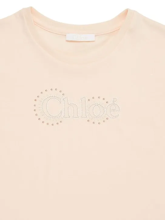 Chloé   Cotton jersey cropped t-shirt 
