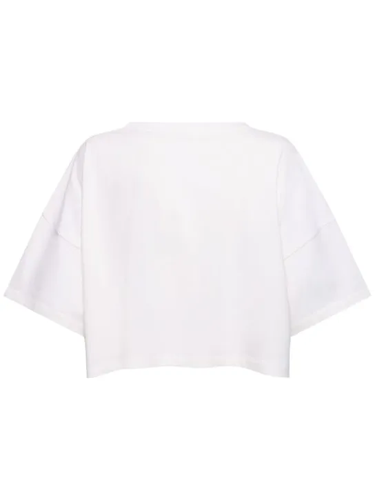 Chloé   Cropped jersey logo t-shirt 
