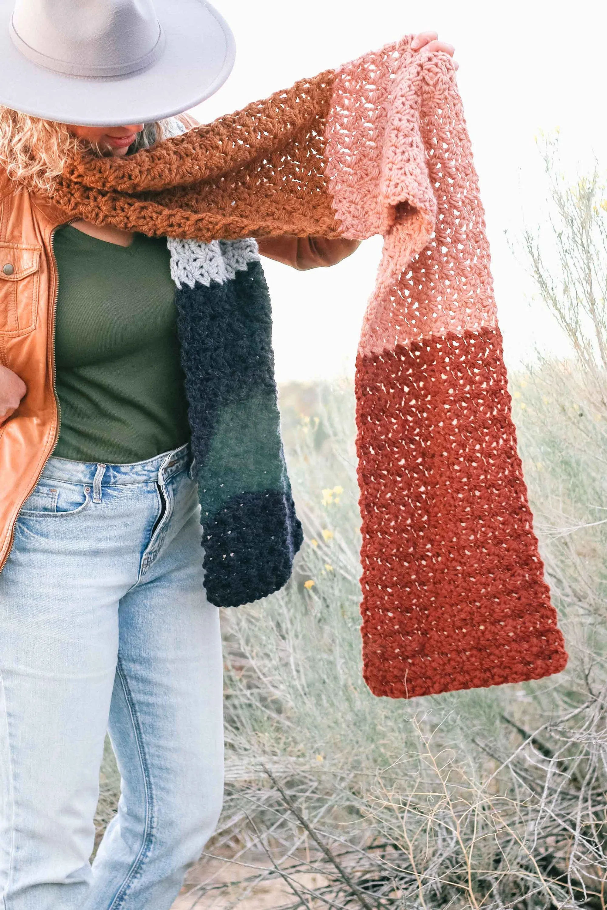 Cinque Scarf Crochet Pattern
