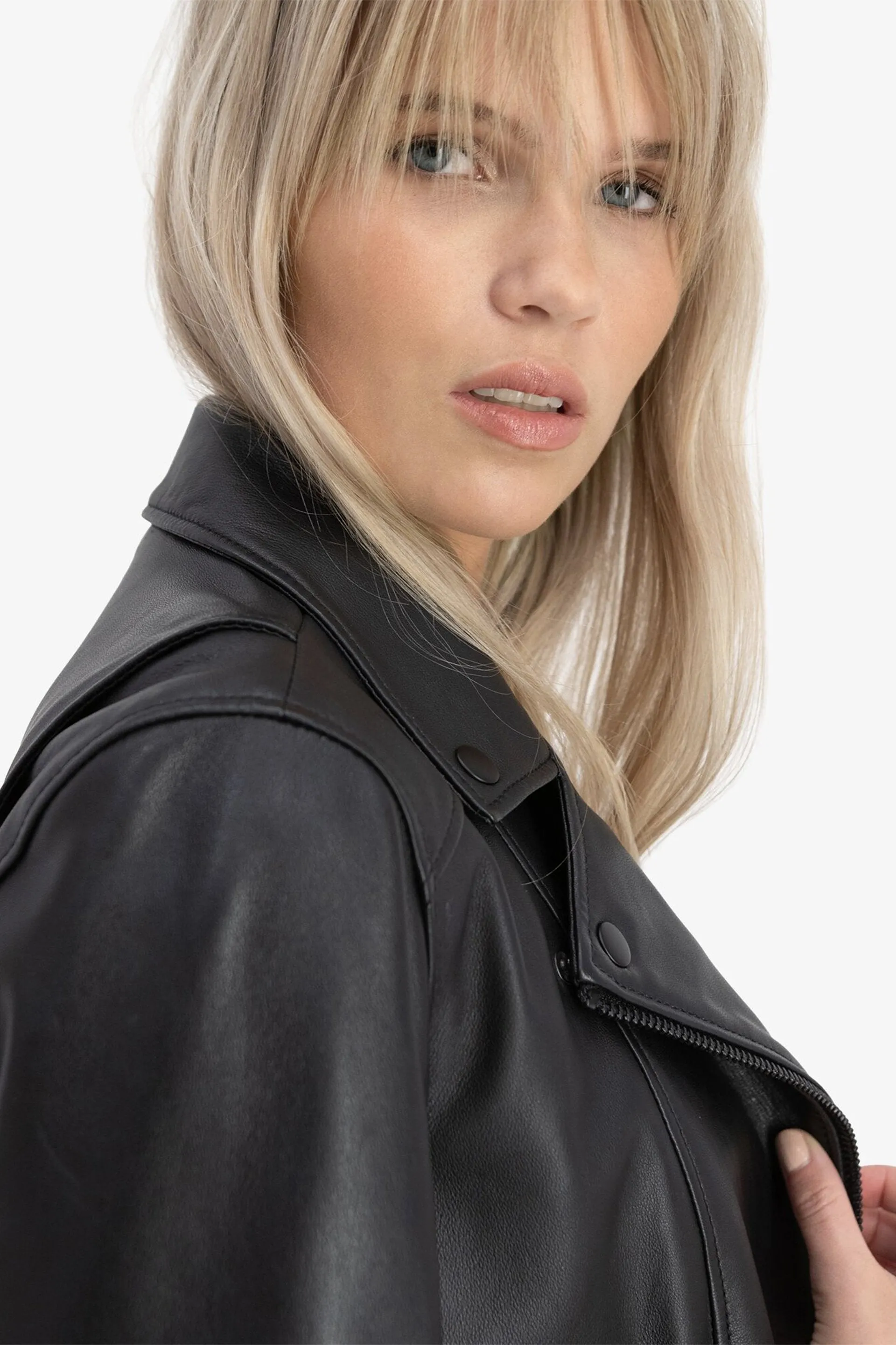 City Leather Jacket - Black