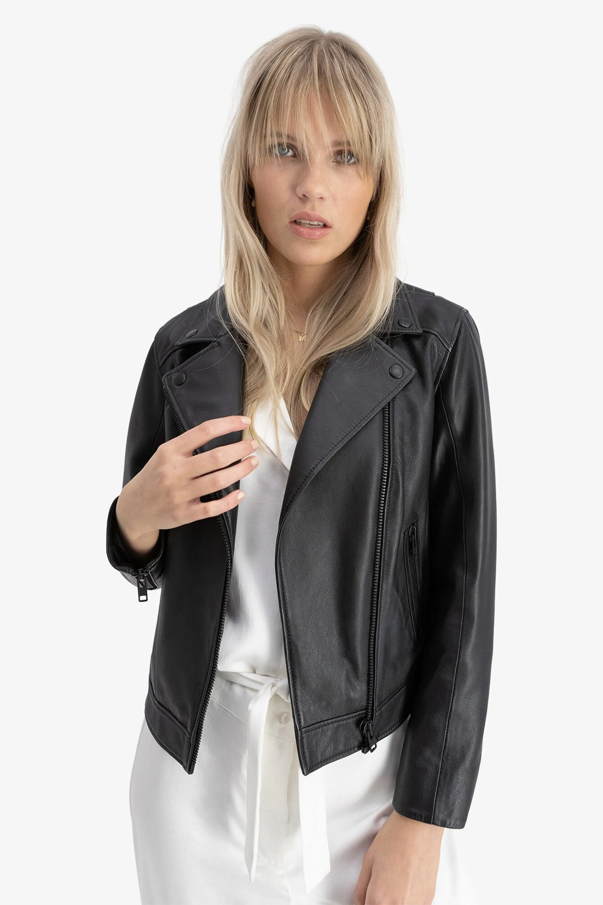 City Leather Jacket - Black