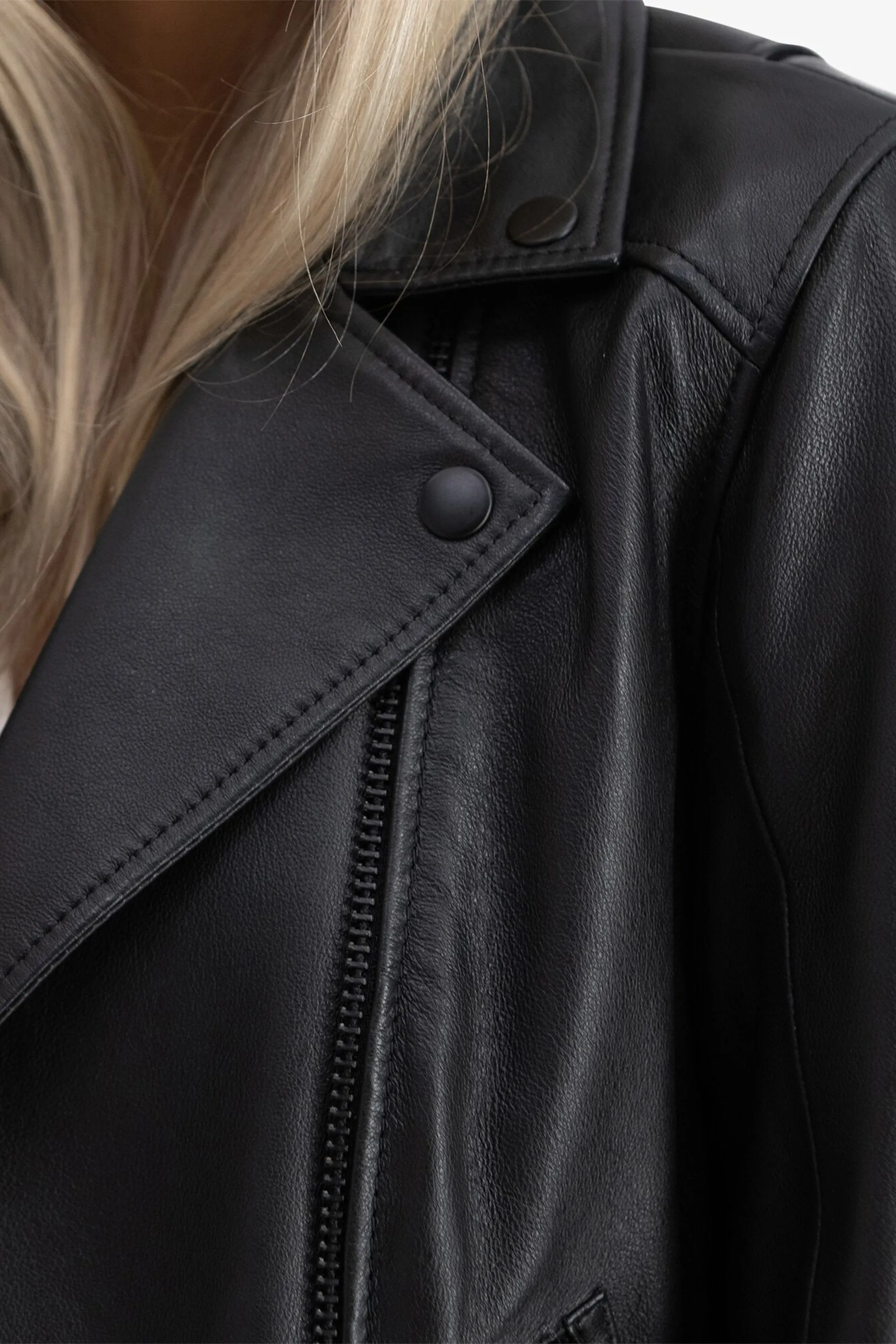 City Leather Jacket - Black