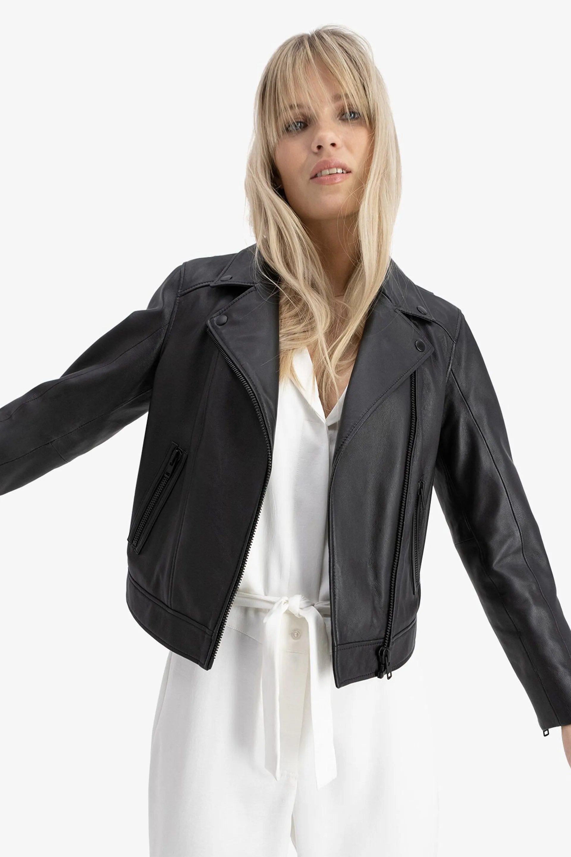 City Leather Jacket - Black
