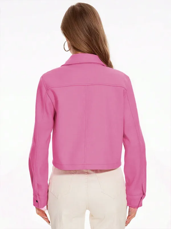 Classic Taupe Cropped Jacket – Casual to Semi-formal