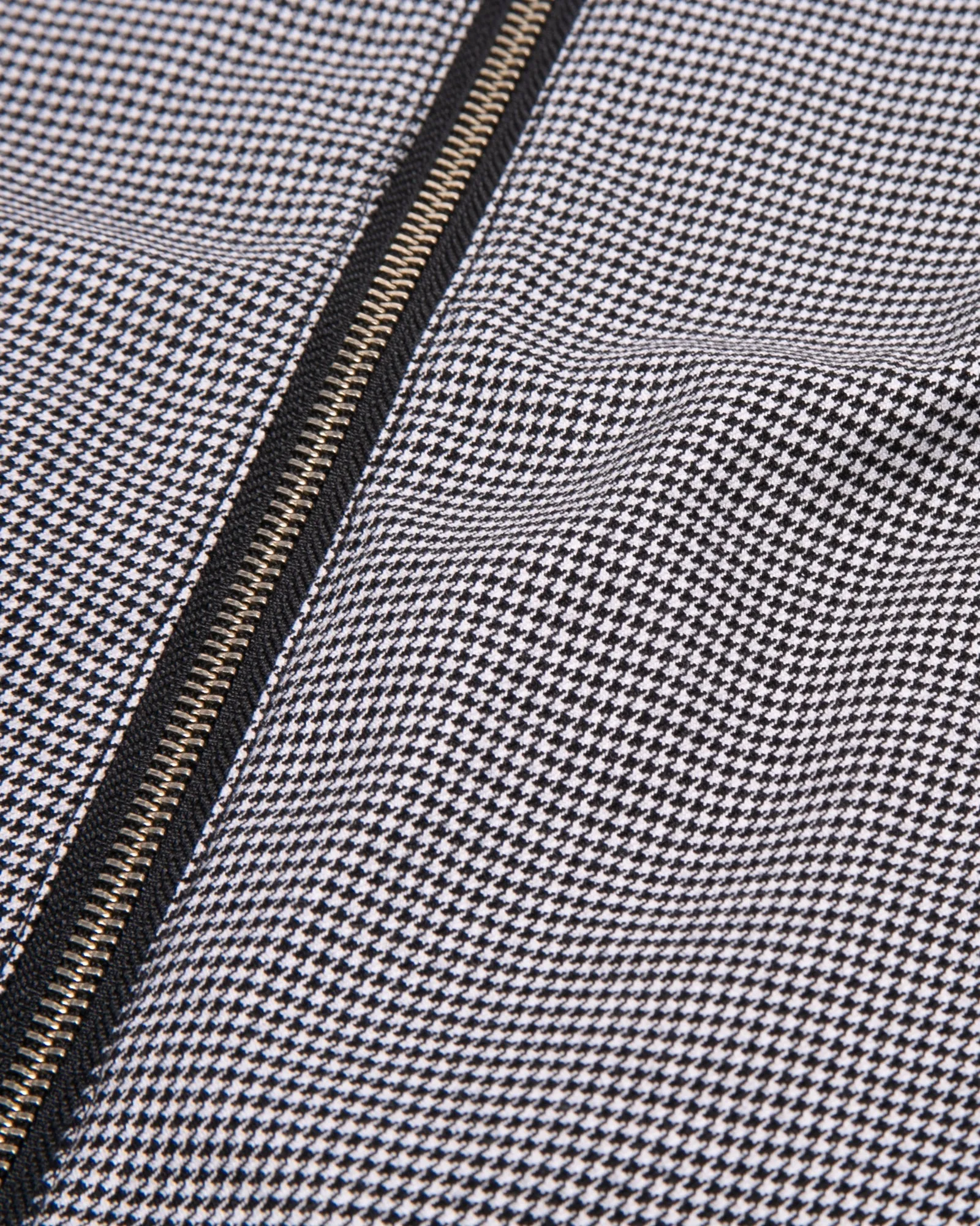 Crop Harrington Jacket - Houndstooth