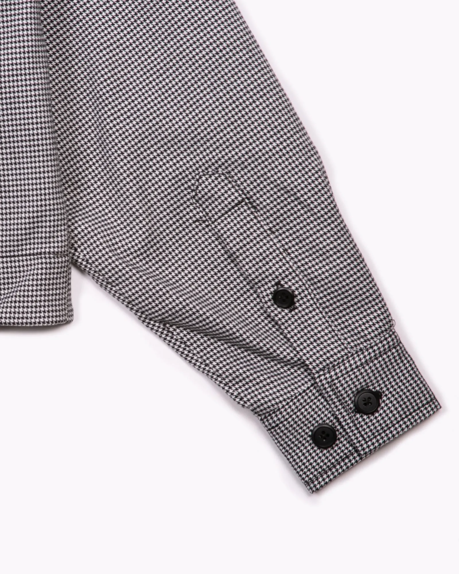 Crop Harrington Jacket - Houndstooth