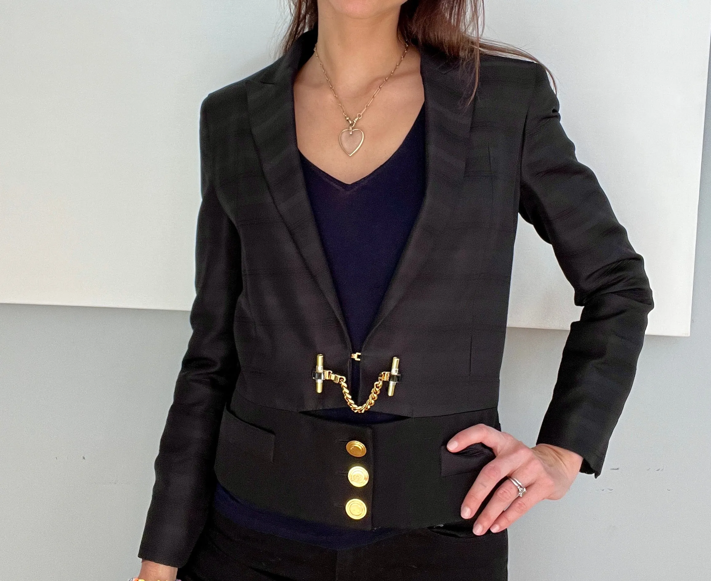 Cropped Blazer Jacket - XS