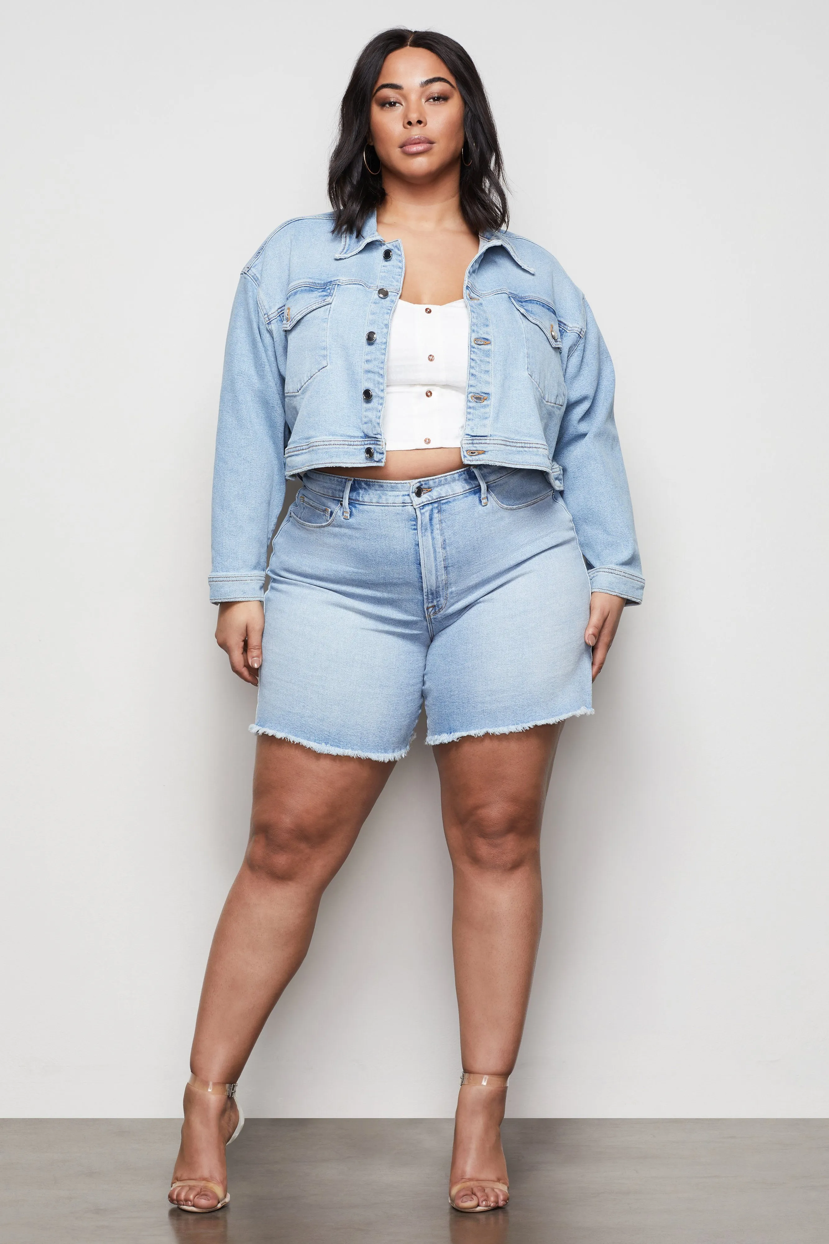 CROPPED JACKET | BLUE427