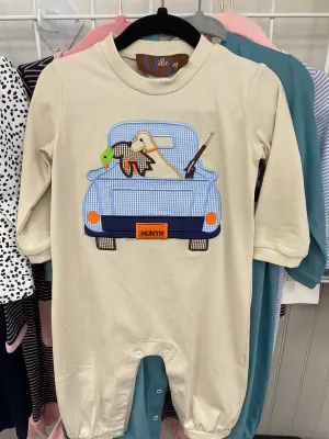 Dog duck hunting romper