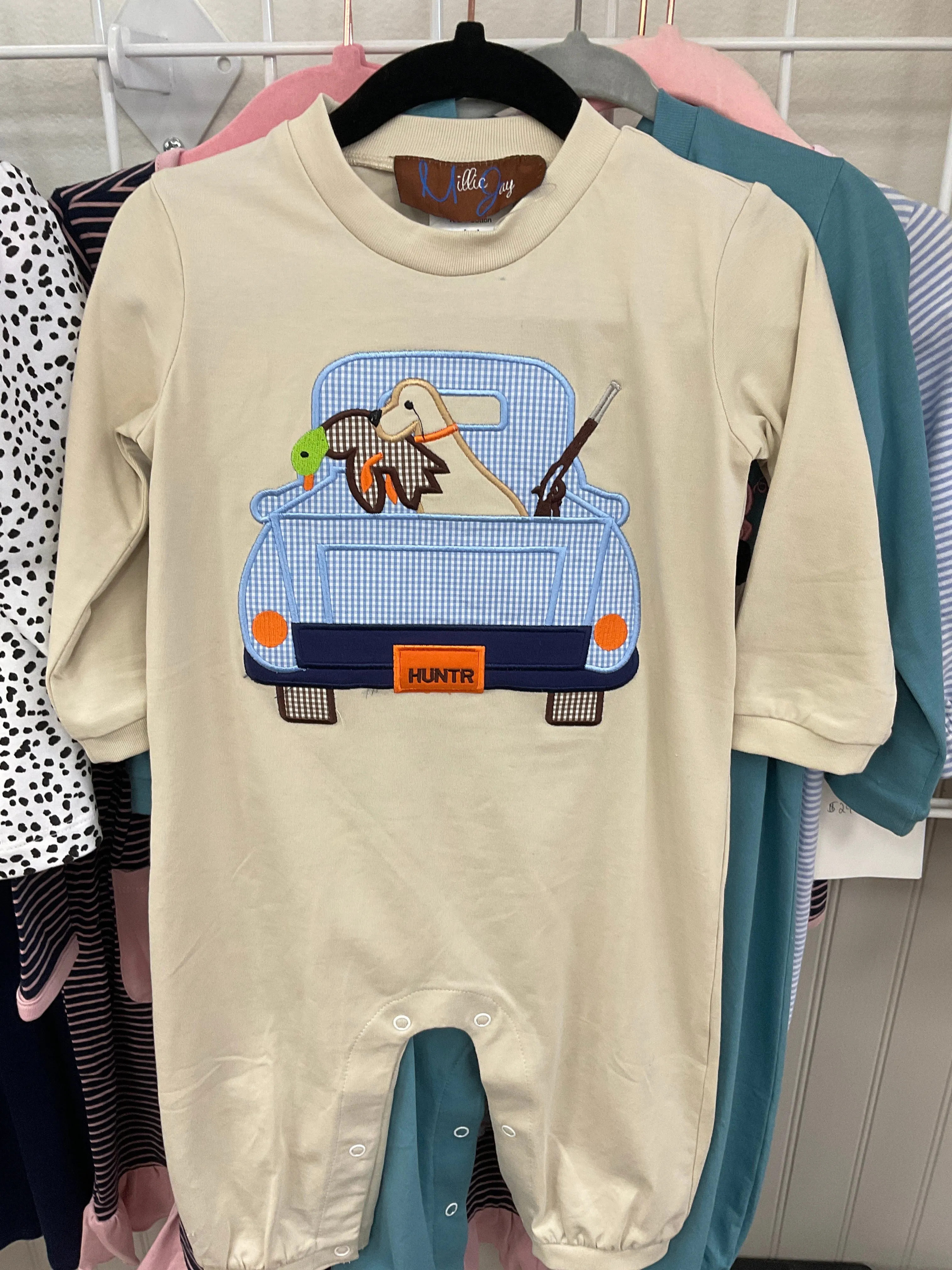 Dog duck hunting romper