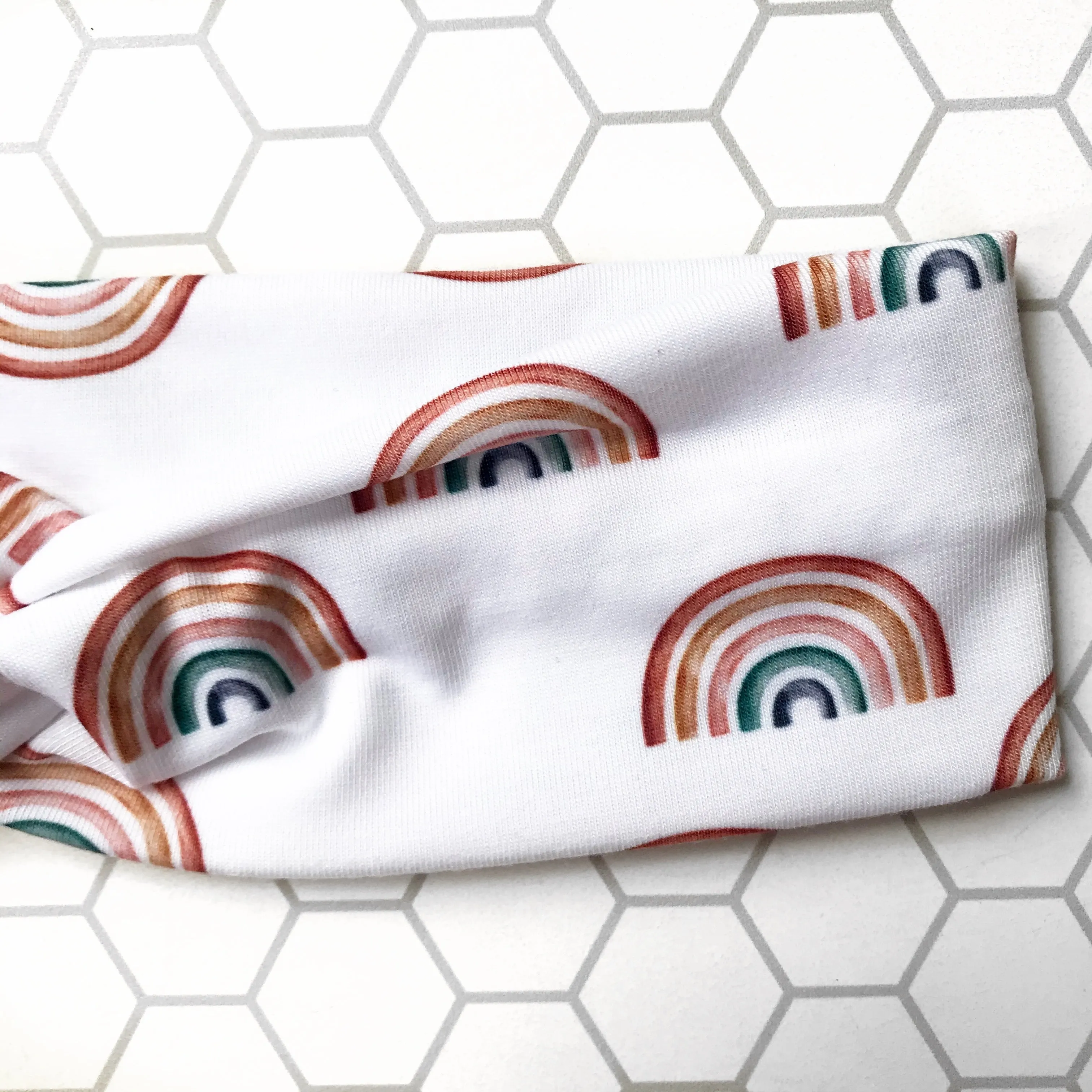 Fall Rainbow Knotties Headband