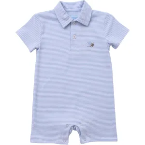 Game Day Romper Light Blue