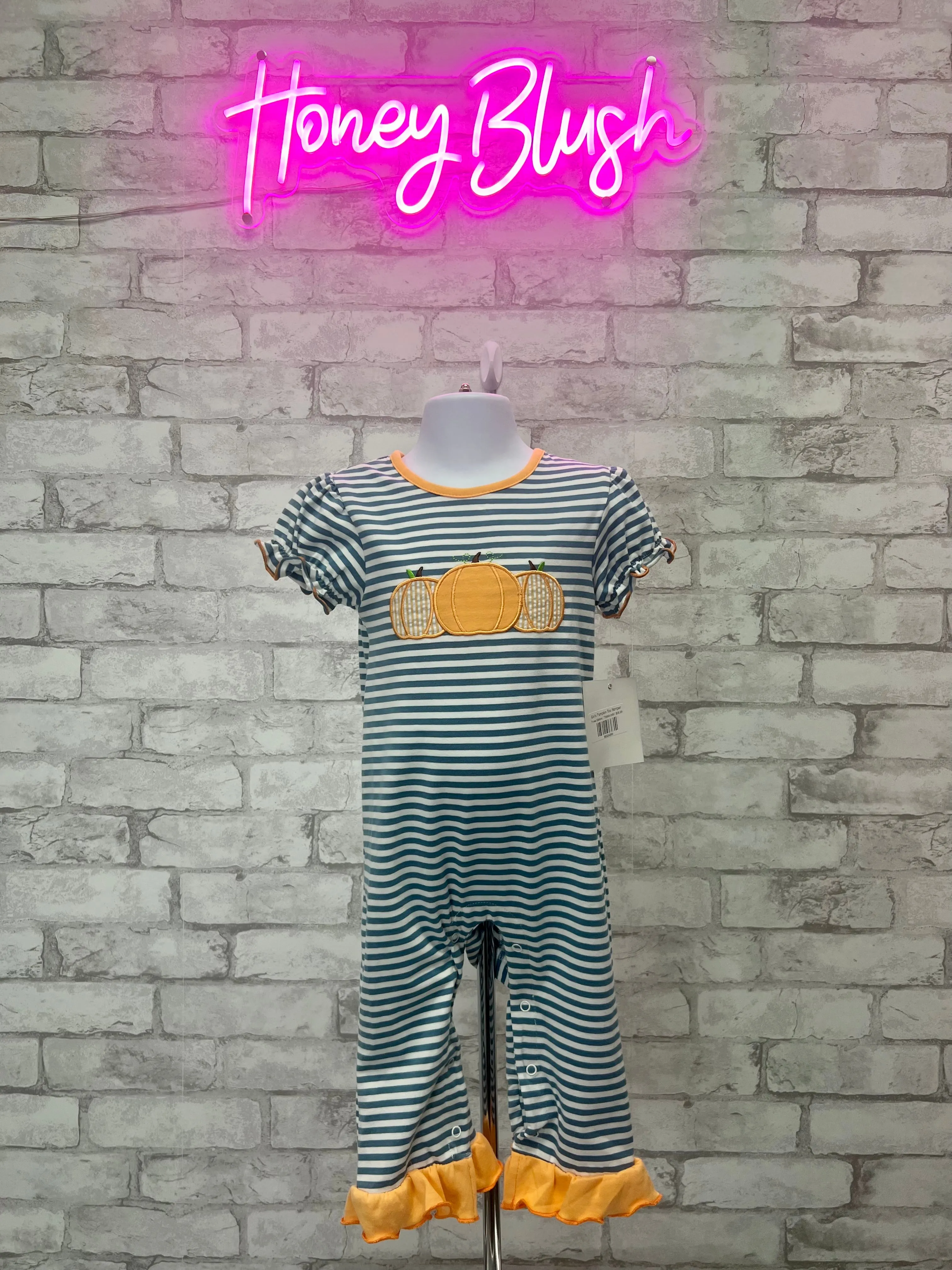 Girl’s Pumpkin Trio Romper