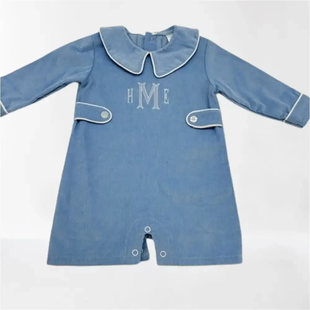 Hampton James Blue Corduroy Romper