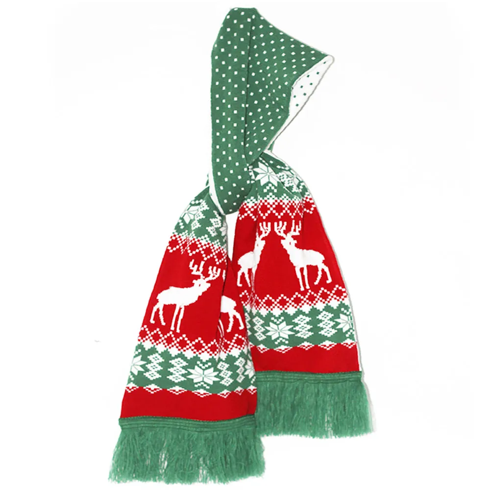 Holiday Knit Scarf with LED Lights