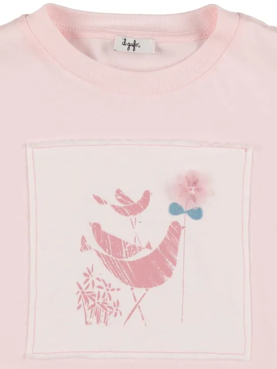 Il Gufo   Embroidered cotton jersey t-shirt 