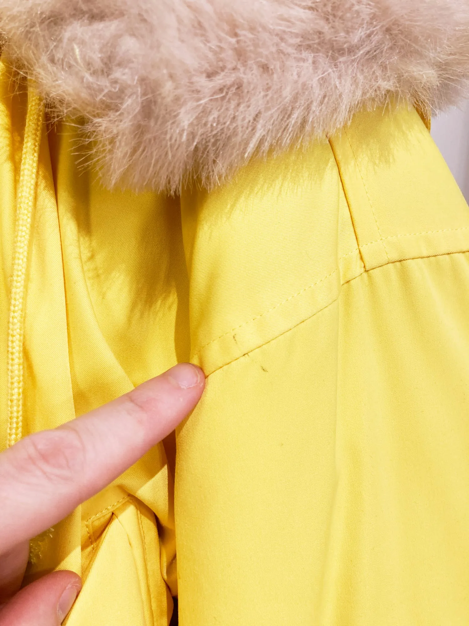 Jean-Charles de Castelbajac Sport 1990s padded yellow ski jacket - size 1 S