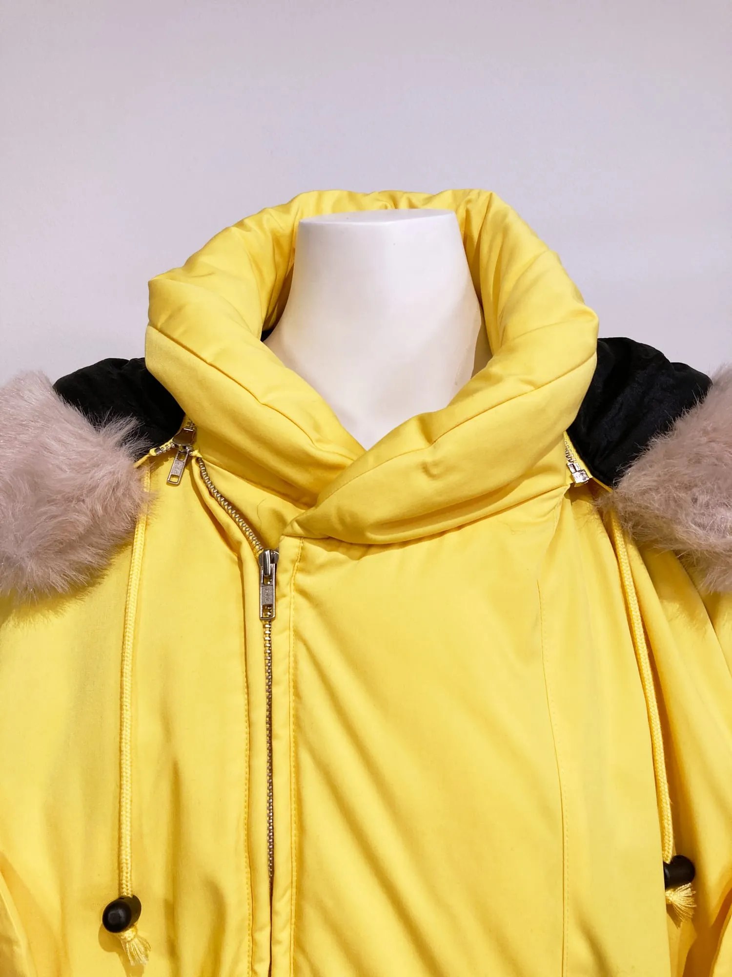 Jean-Charles de Castelbajac Sport 1990s padded yellow ski jacket - size 1 S