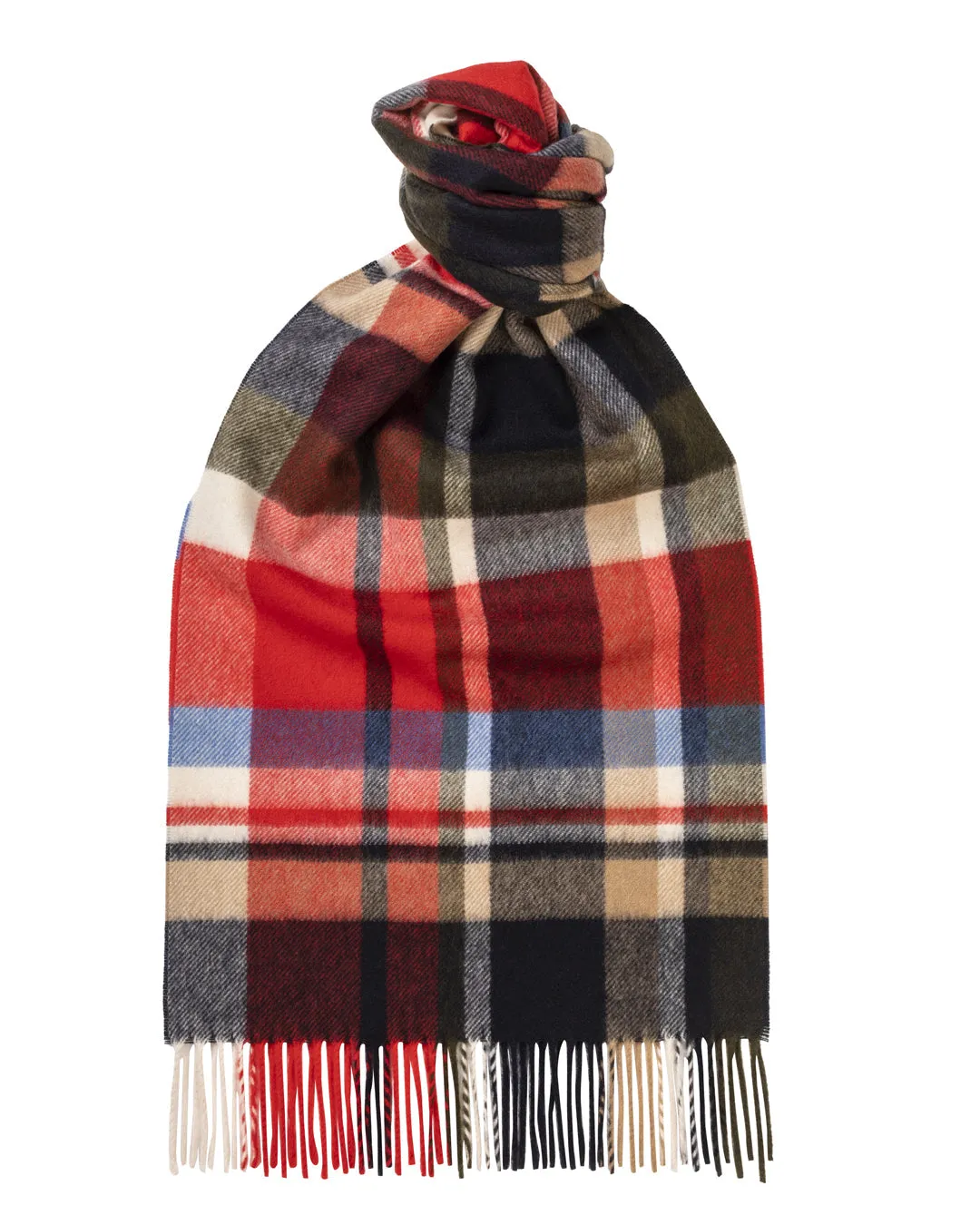 Joshua Ellis - Modern Tartan & Plaid Cashmere Scarf Aldwark