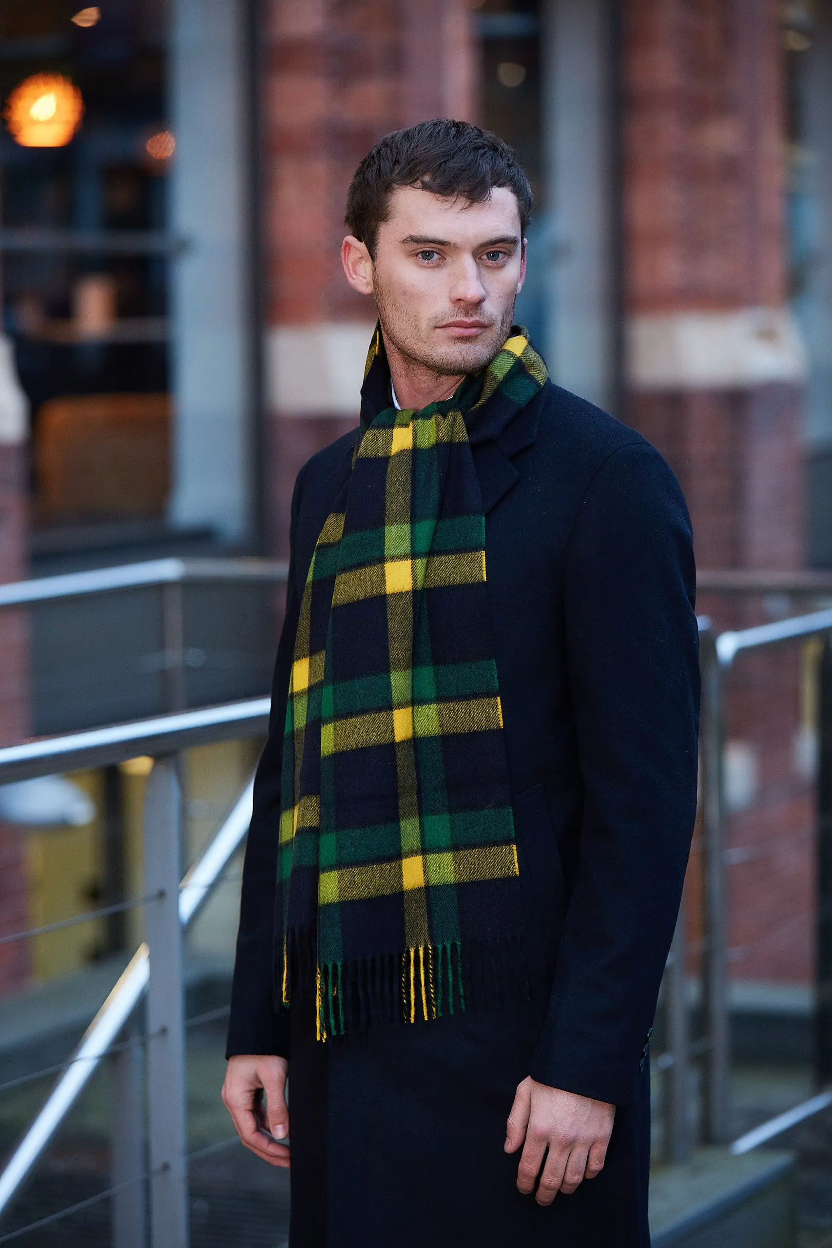 Joshua Ellis - Modern Tartan & Plaid Cashmere Scarf Haworth