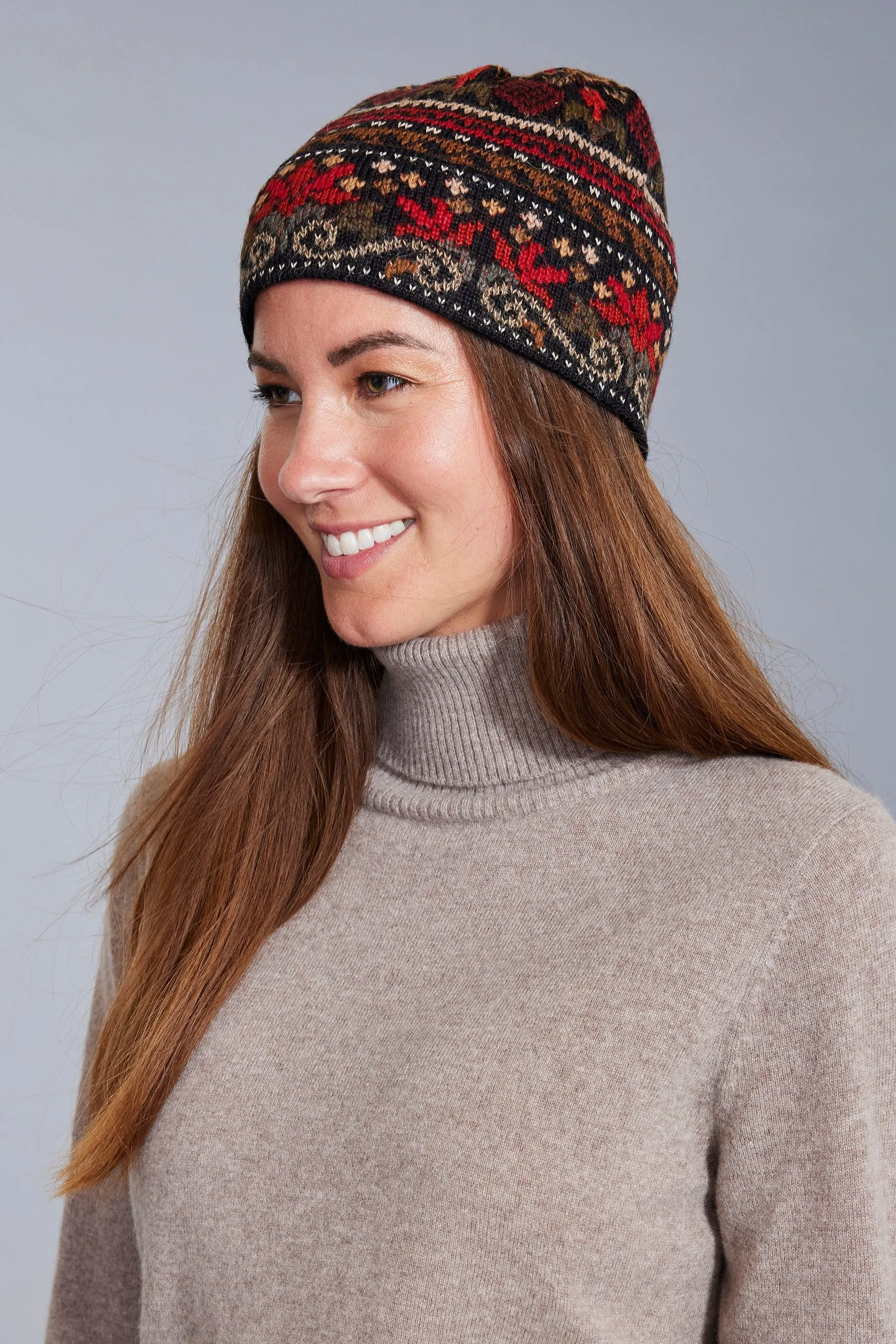 Julia Embroidered Alpaca Hat
